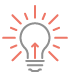 Icon depicting a lightbulb turned on