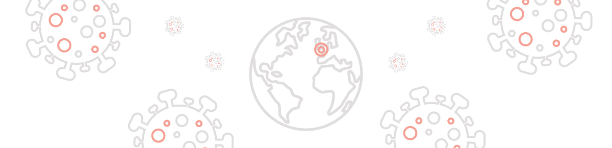 Illustrations demonstrating the COVID pandemic