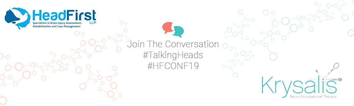 Banner showing Head First LLP and Krysalis Consultancy logos and text reading Join the conversation